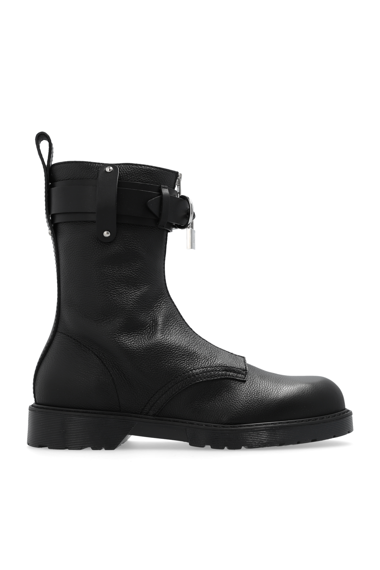 Black 'Punk' leather ankle boots JW Anderson